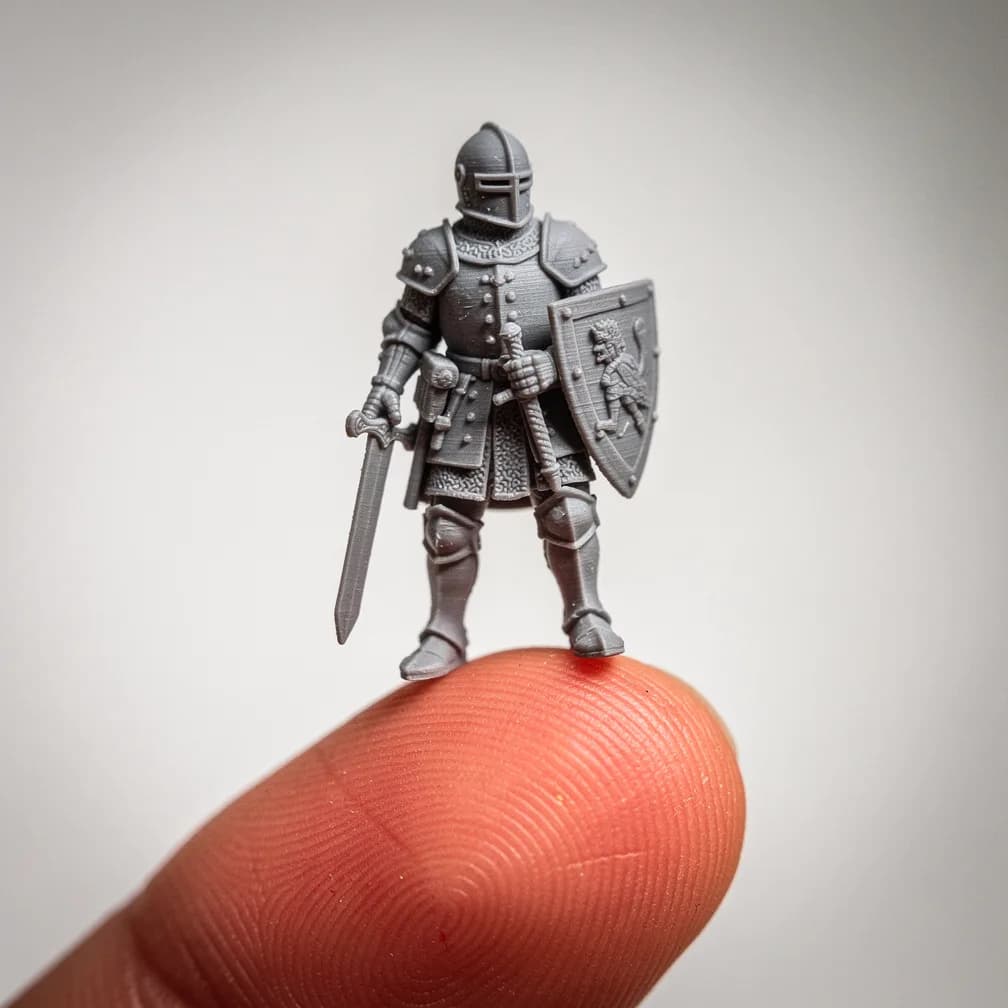 Figurine très détaillée imprimée en résine